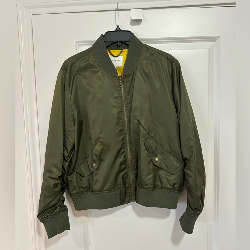 Banana Republic Bomber Jacket, Size Medium